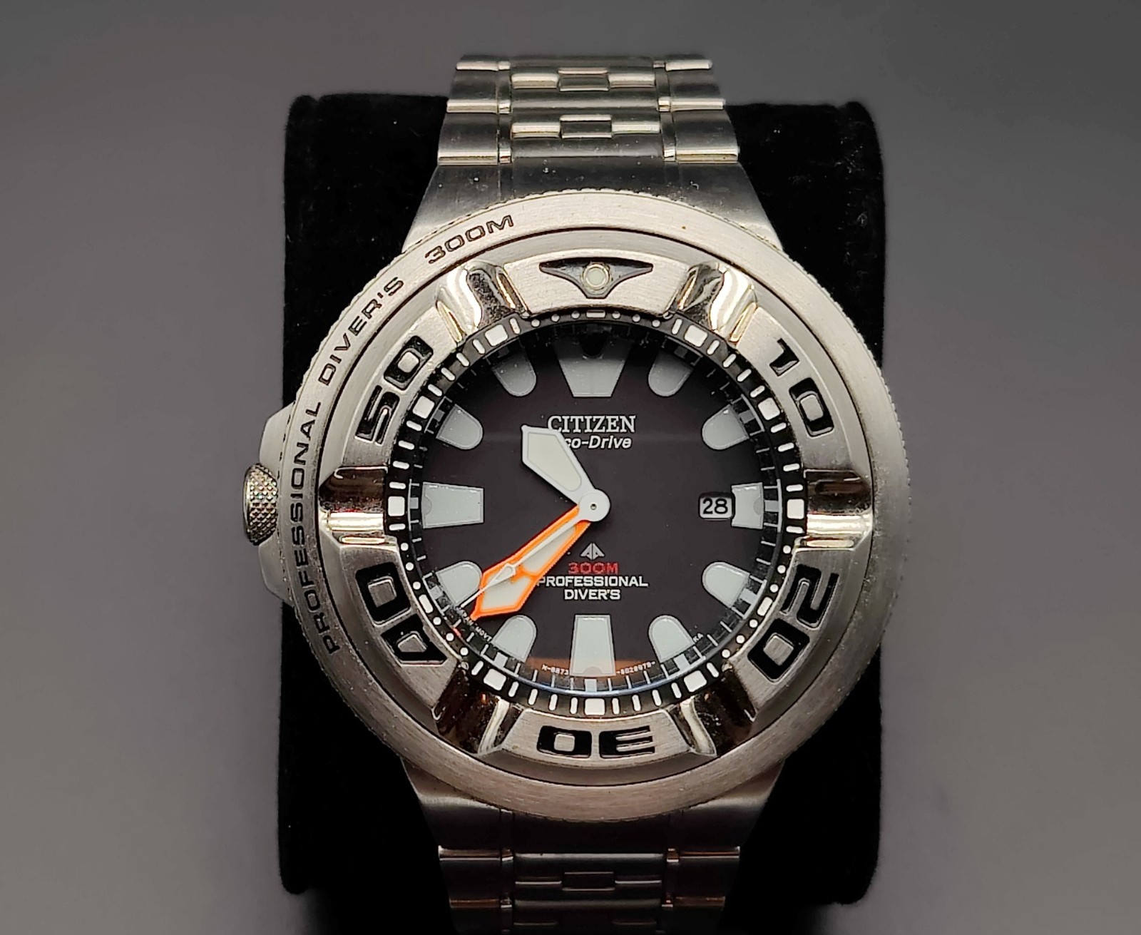 Citizen Promaster BJ8050-59E 300M Eco-Drive EcoZilla Diver Factory Bracelet Rare