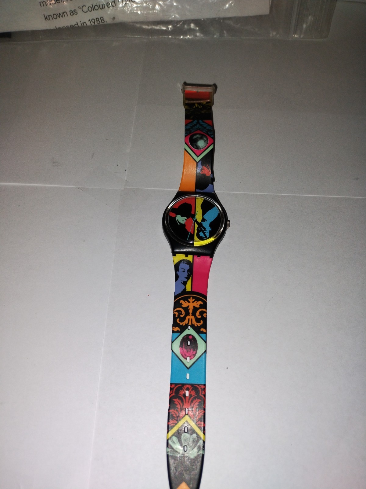 SWATCH WATCH AG 1988 “COLOURED LOVE” #755 SWISS ETA RARE WORKING!!!