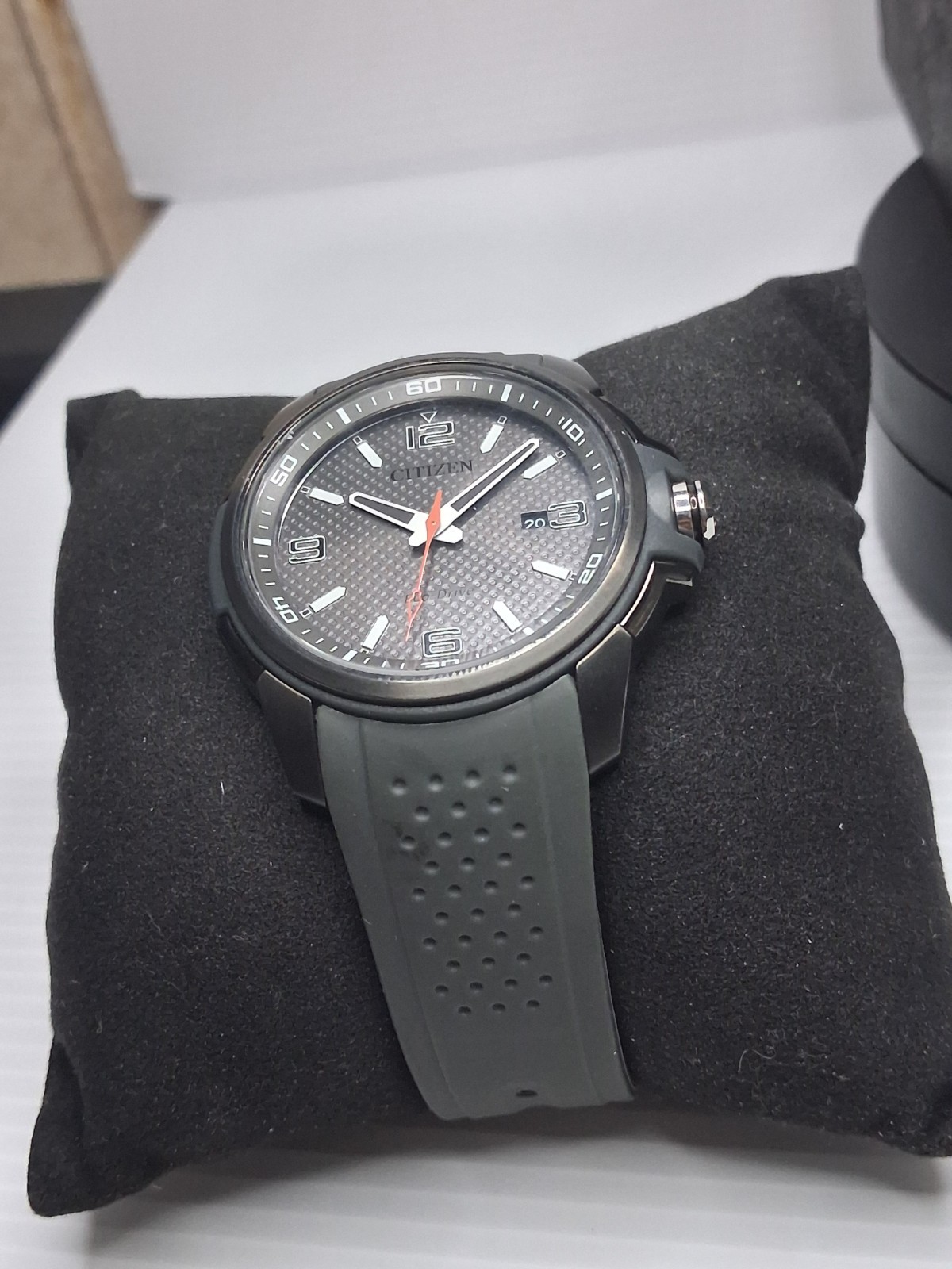 Citizens Eco Drive Men’s Watch With box and booklet rubber silicone