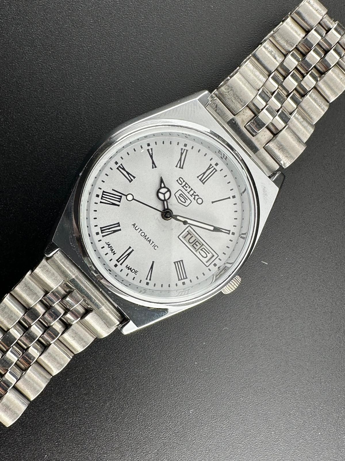Vintage Seiko 5 Automatic 6309A Japan Made Men’s Wrist Watch, Day/Date