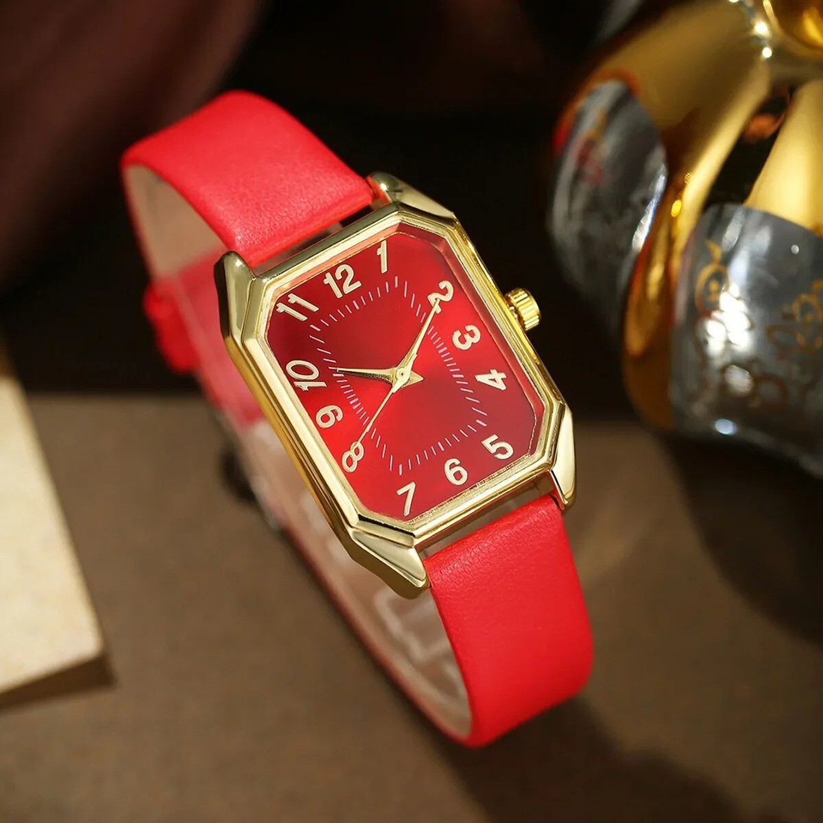 6/5/1PCS Luxury Fashion Square Women’s Watches Brand Ladies Quartz Wristwatch Je