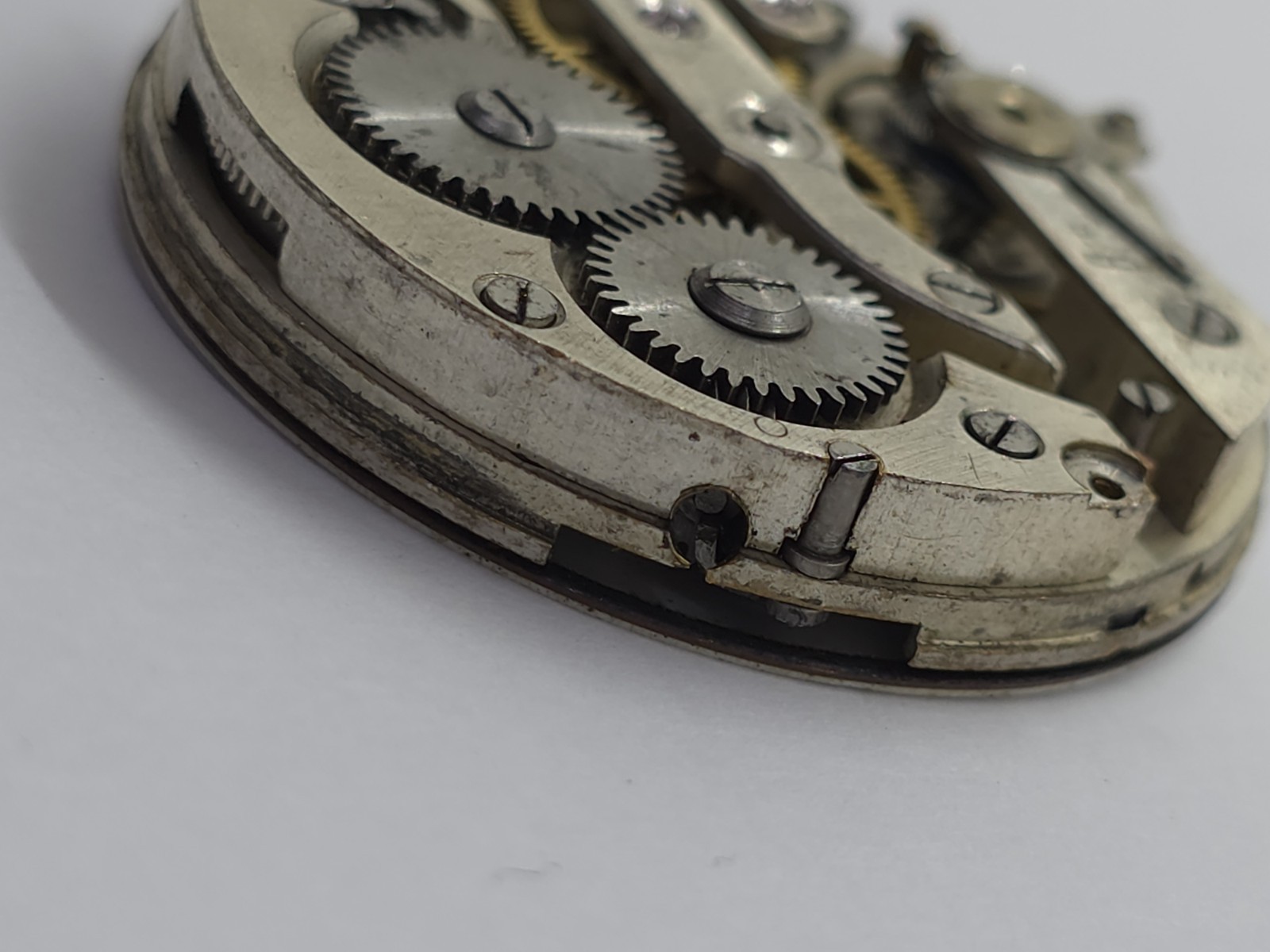 Vintage Trib Pocket Watch Movement Cylinder Sub Second Military Hands For Parts