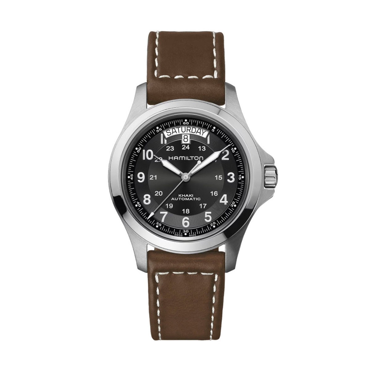 New Hamilton Khaki Field King Auto Black Dial 40 MM Watch H64455533