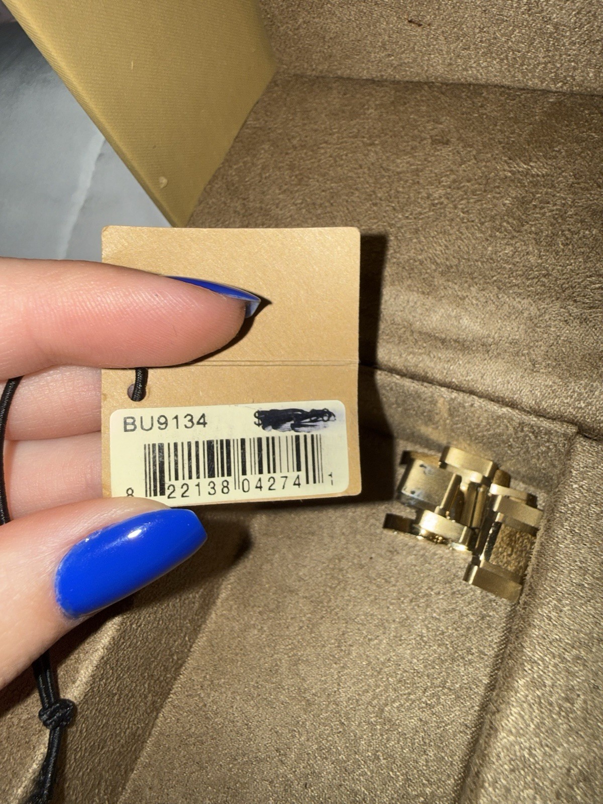 Gold Women’s Burberry Watch W/Box and Warranty Card Working Battery