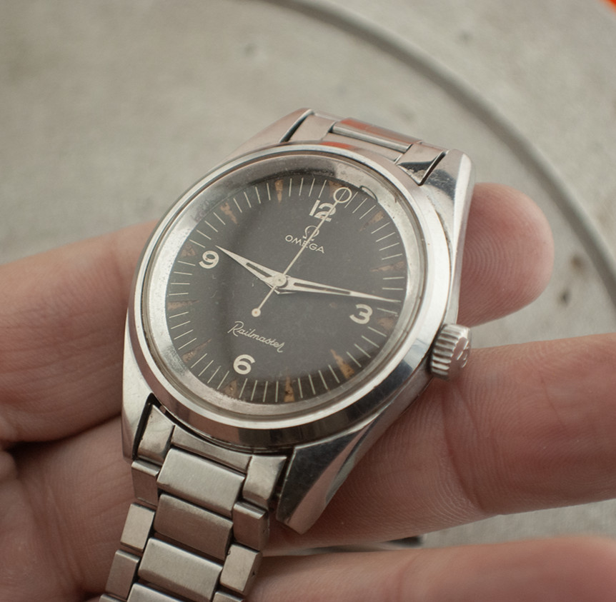 OMEGA RAILMASTER Ref 2914-5 Lollipop Manual wind 285 mov from 59 series 17 Mill