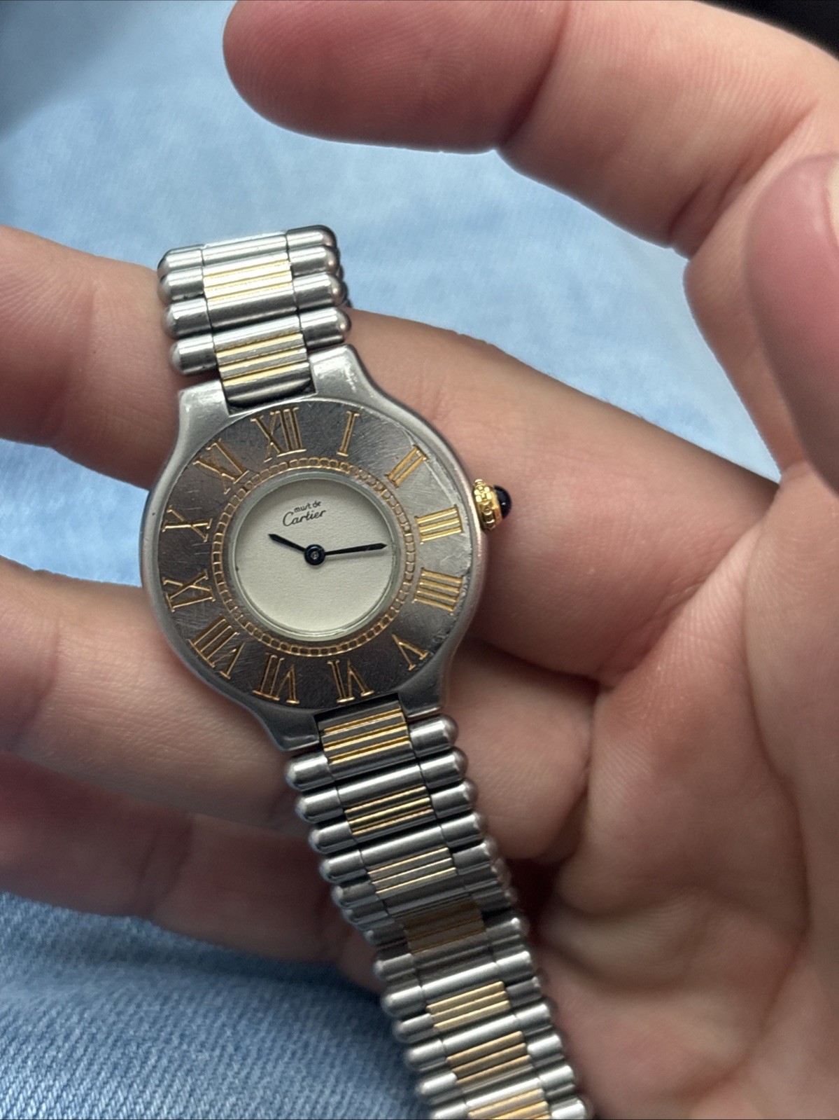 CARTIER WATCH MUST 21 28mm, Stainless Steel As Is