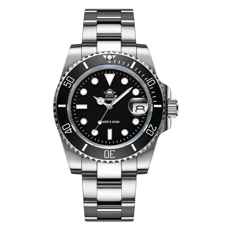 ADDIESDIVE Stainless Steel Watch Men’s Luxury Quartz Wristwatch