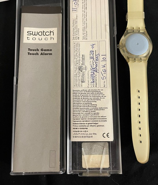 Swatch Watch Bunnysutra STGK101 Originals Touch 2004 Swiss Wristwatch Touch Game