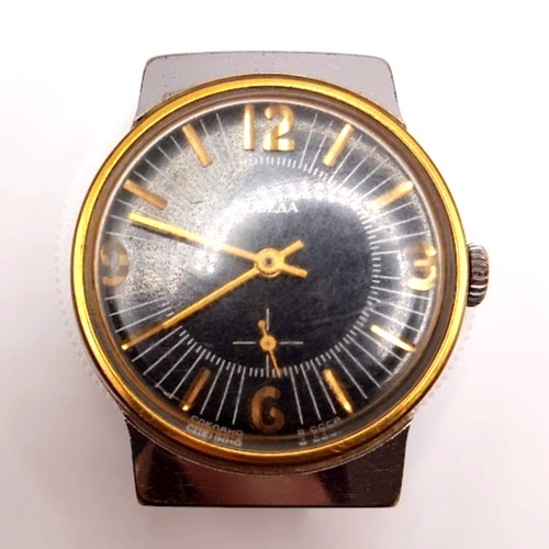 VINTAGE SOVIET RUSSIA USSR WRIST MENS WATCH POBEDA ZIM MECHANICS WORKING RARE