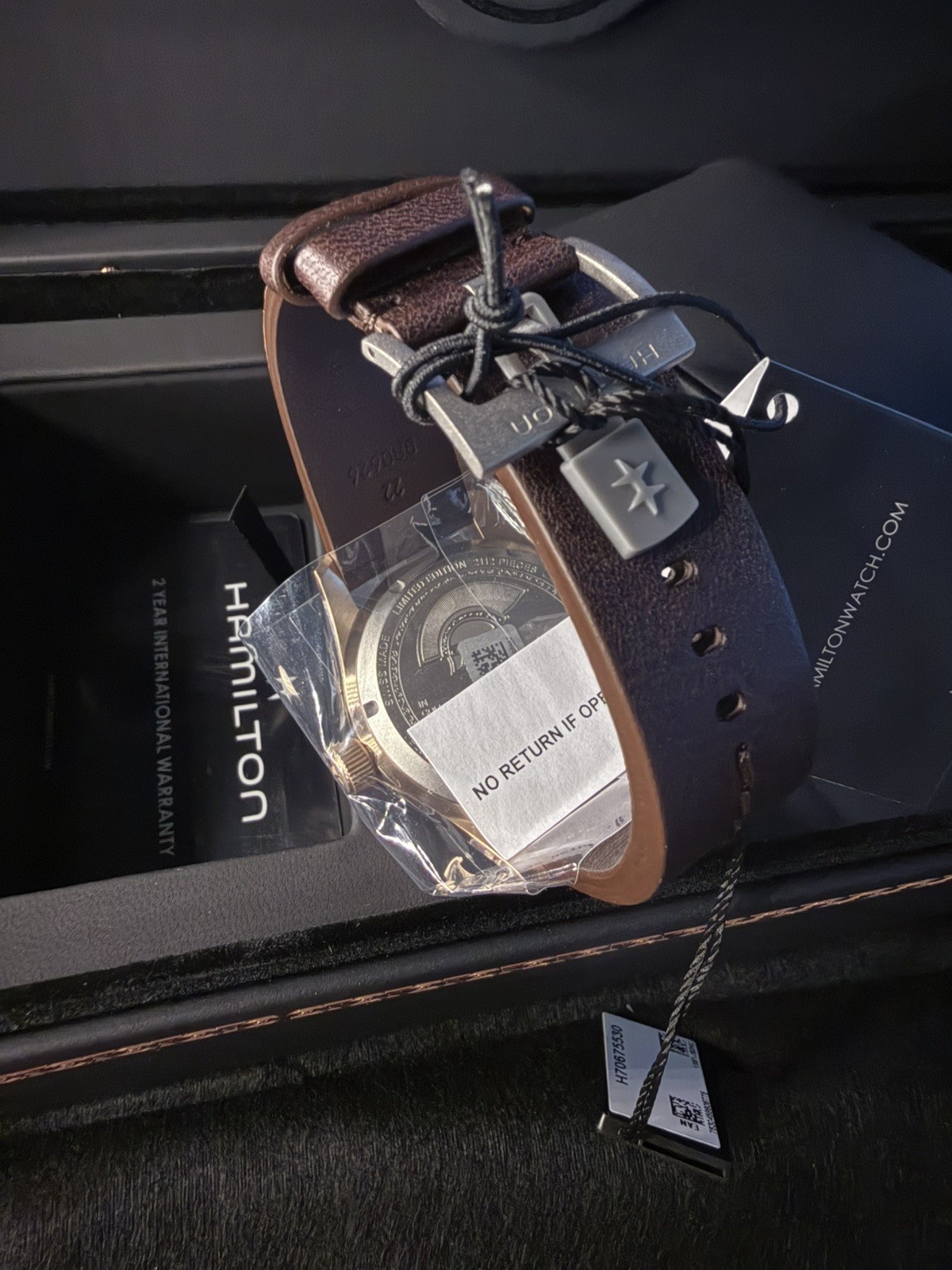 Hamilton x The Odyssey Limited Edition Auto 41mm Bonze Case Brown Leather