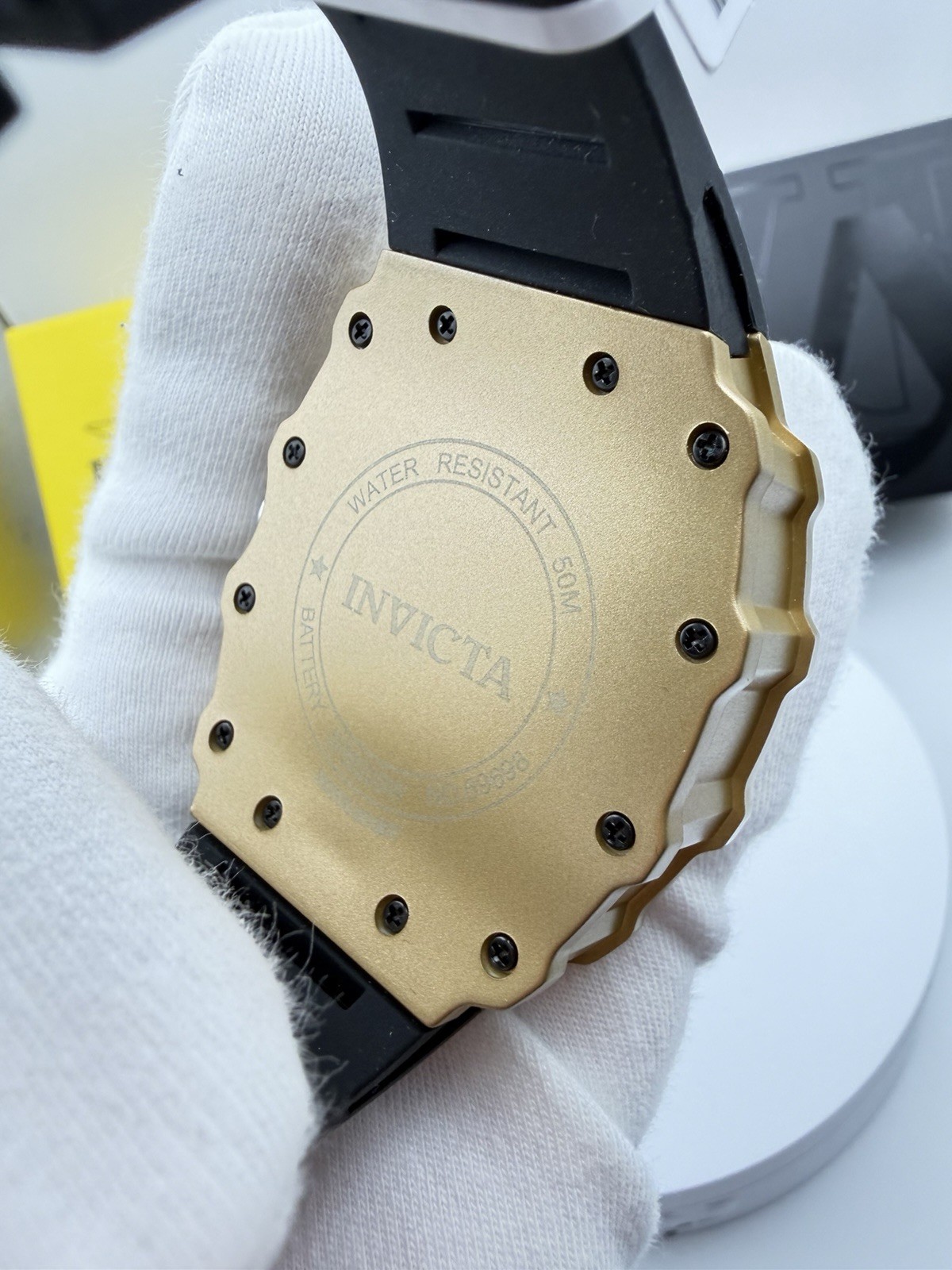 Invicta Cobra Kai Nitro Gen 69698 Men’s Chronograph Watch Gold Black 43mm