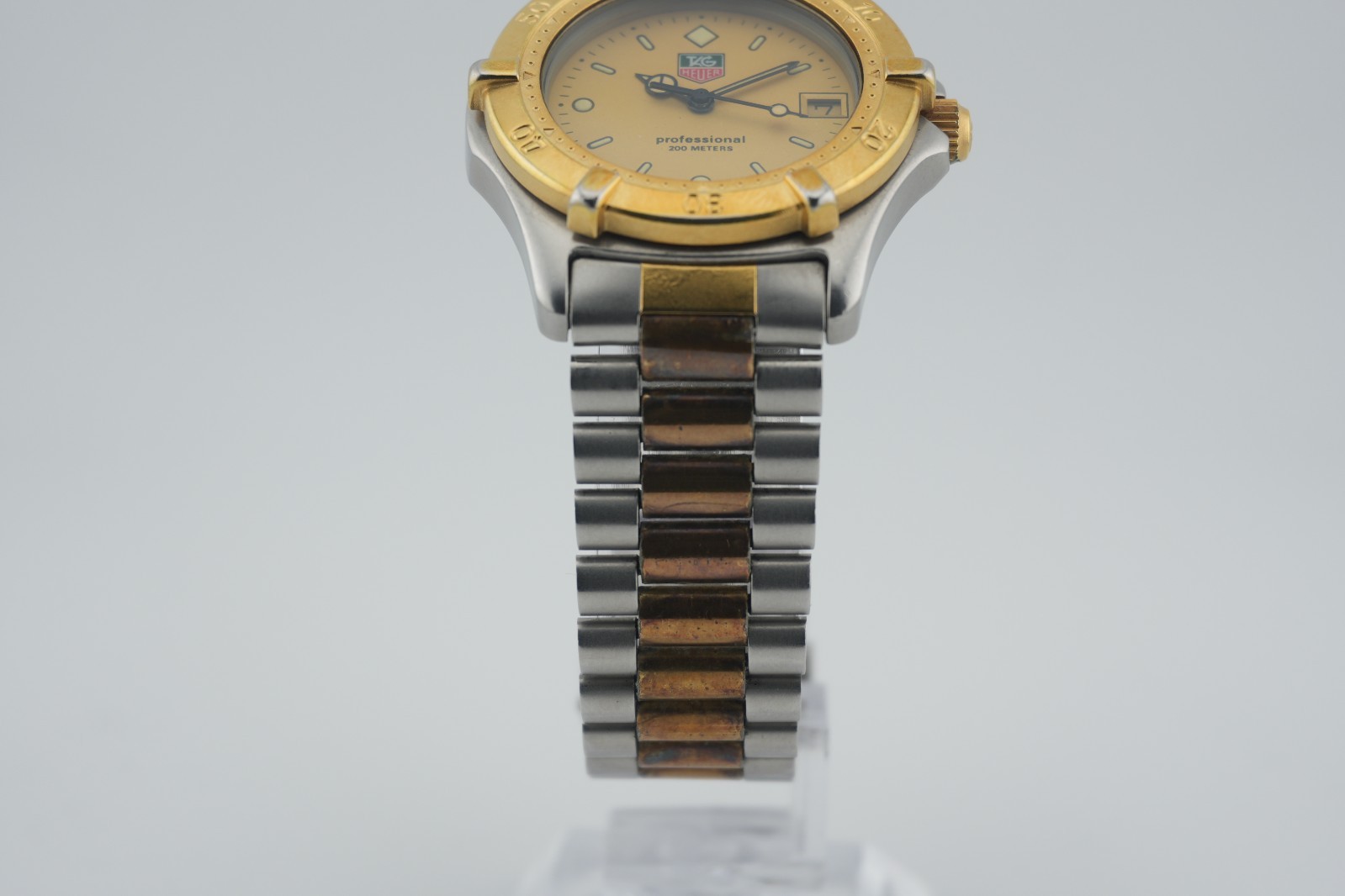 TAG Heuer Professional 2000 964.013F Two-Tone Gold Steel Diver Watch 200M Japan