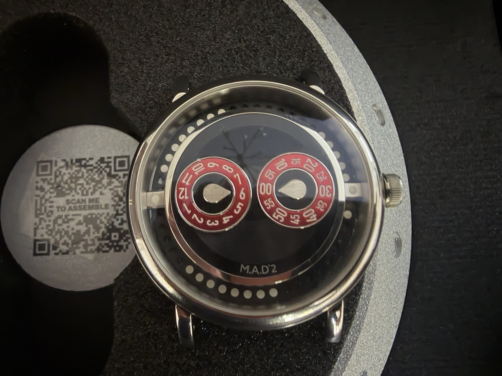 MB&F M.A.D.2 R&B Red & Black with Box and All Accessories, redemption