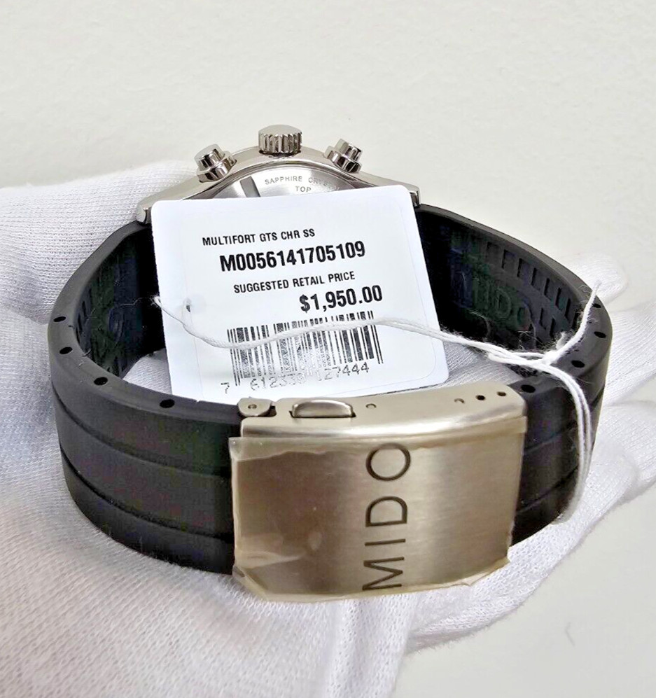 MIDO Multifort Chronograph 44MM Mens Watch M005.614.17.051.09 – STORE DISPLAY