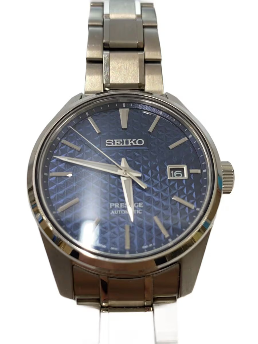 SEIKO Presage Automatic Watch Analog Linen Pattern Stainless 6R35 00V0SARX077