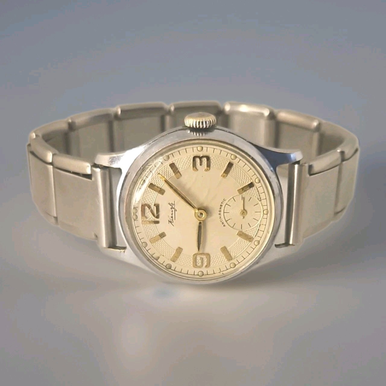 Vintage 1950s Kienzle Antimagnetic German Manual Wind Watch Small Seconds