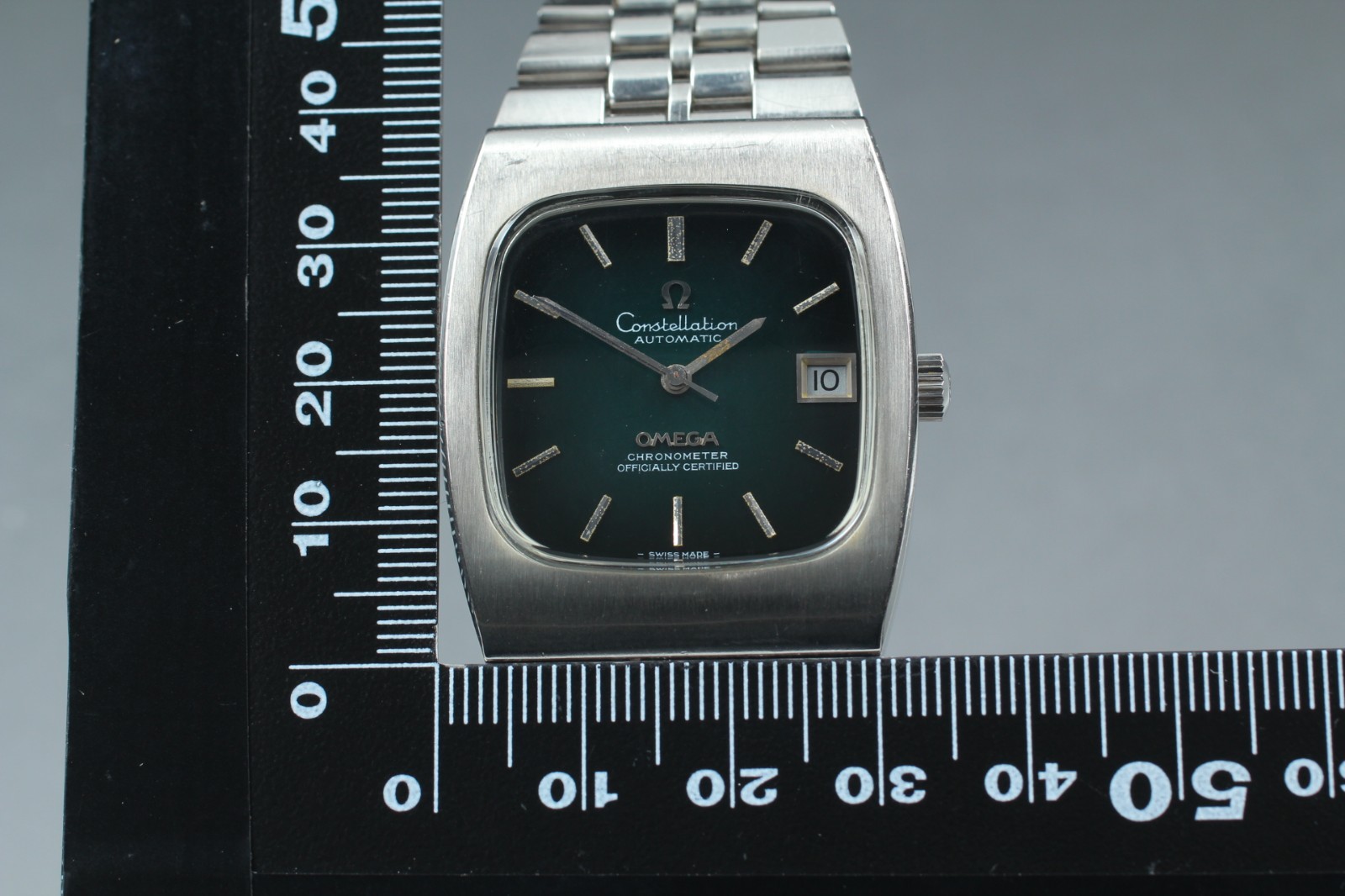 Vintage OMEGA Constellasion TV Auto 168.0059 Chronometer Cal.1011 Black Dial Men