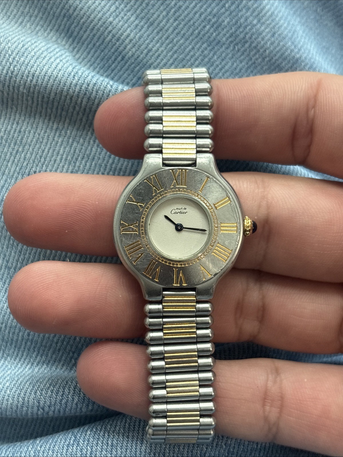 CARTIER WATCH MUST 21 28mm, Stainless Steel As Is