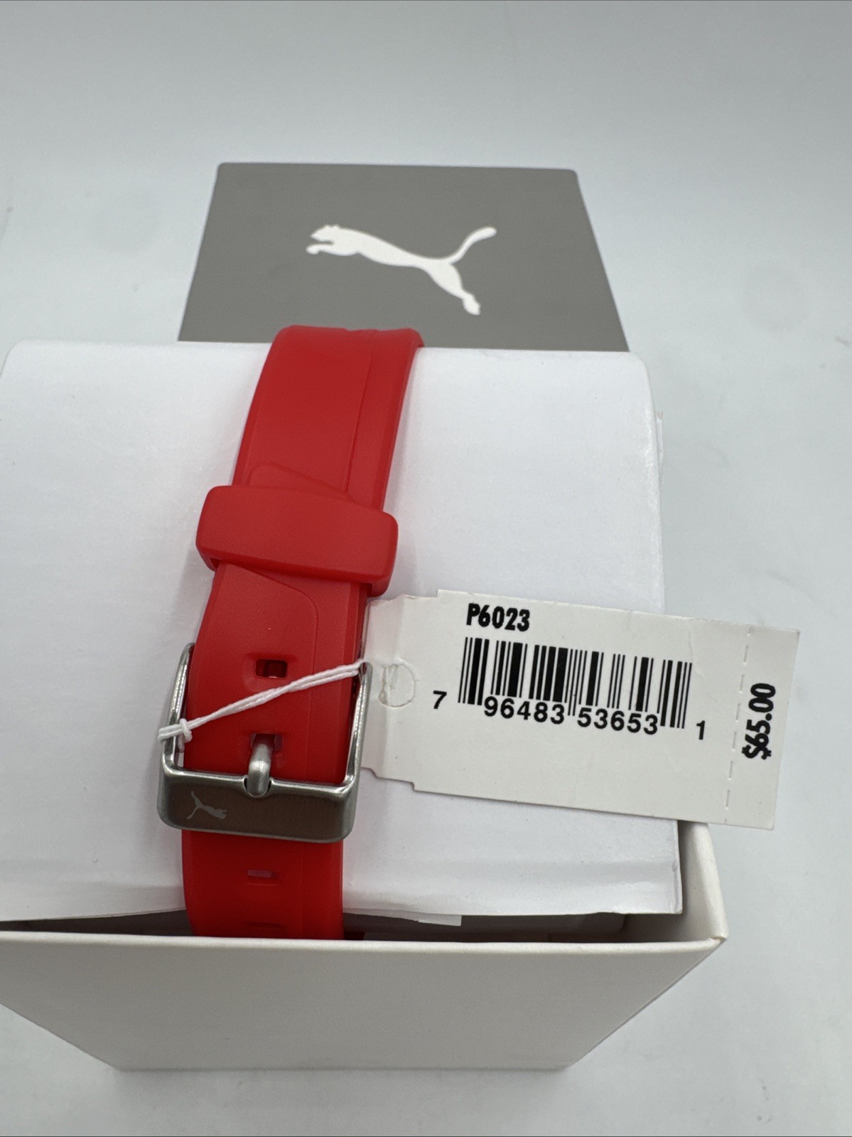 PUMA Women’s Puma 3 LCD, Red-Tone Polycarbonate Watch, P6023