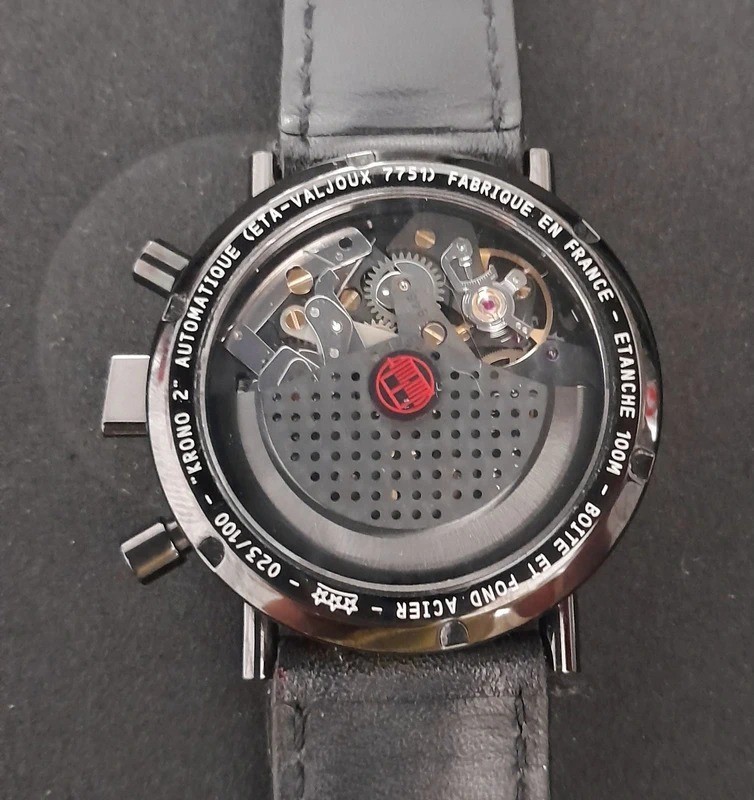 ALAIN SILBERSTEIN KRONO 2 BLACK LIMITED EDITION FULL SET REF. 7751 DOCUMENT/BOX