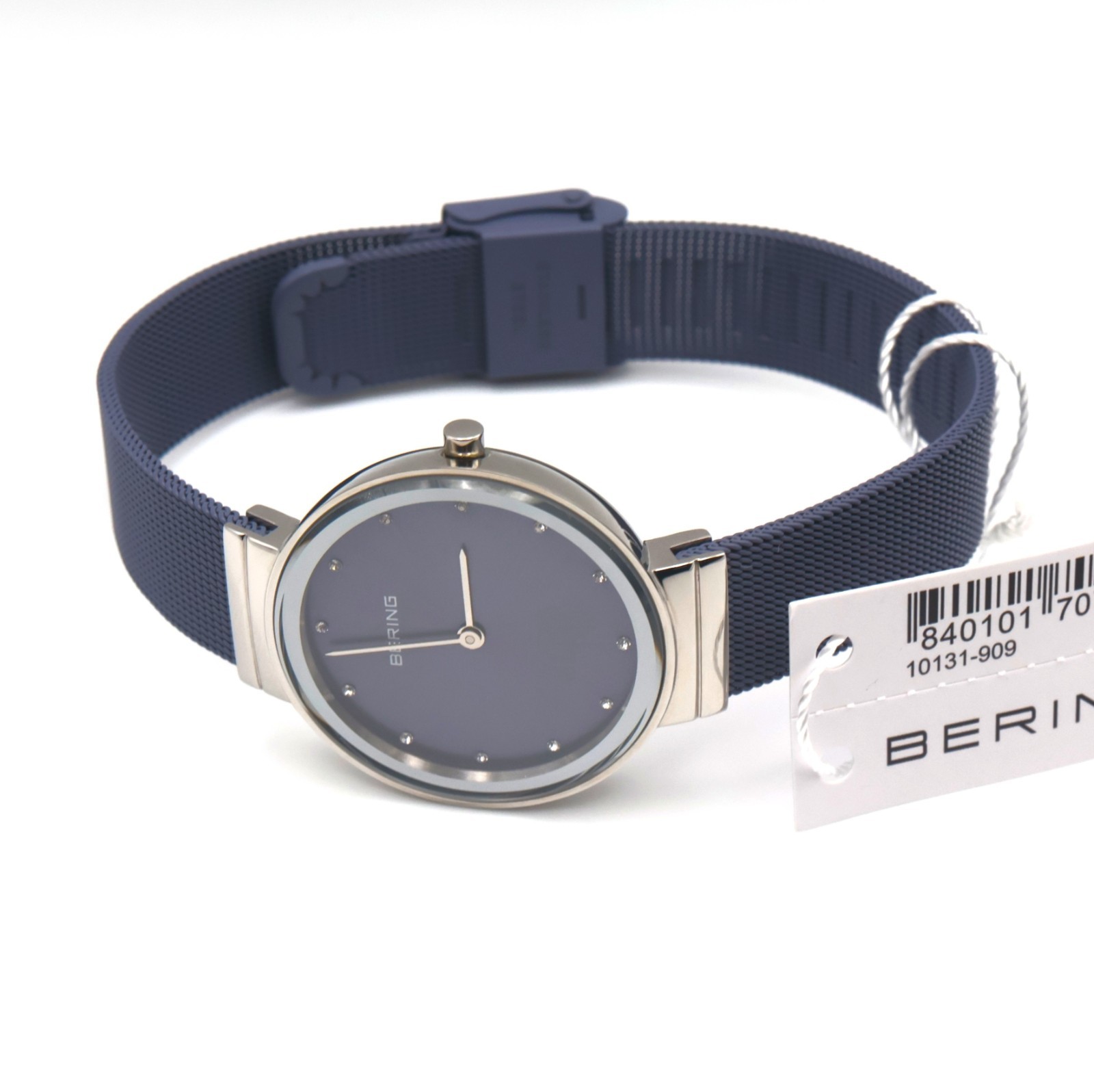 Bering Classic Stainless Steel Lavender Dial Ladies Quartz 31mm Watch 10131-909