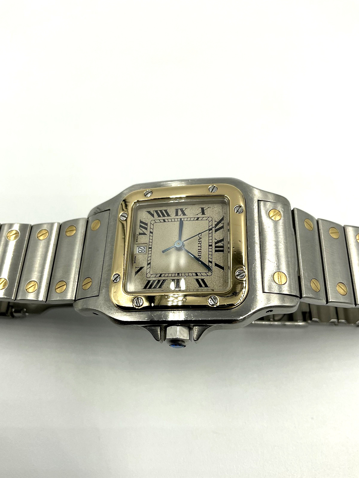 Cartier Santos Galbee 187901, 29mm x 41mm, Date, fits 6.5 inch wrist