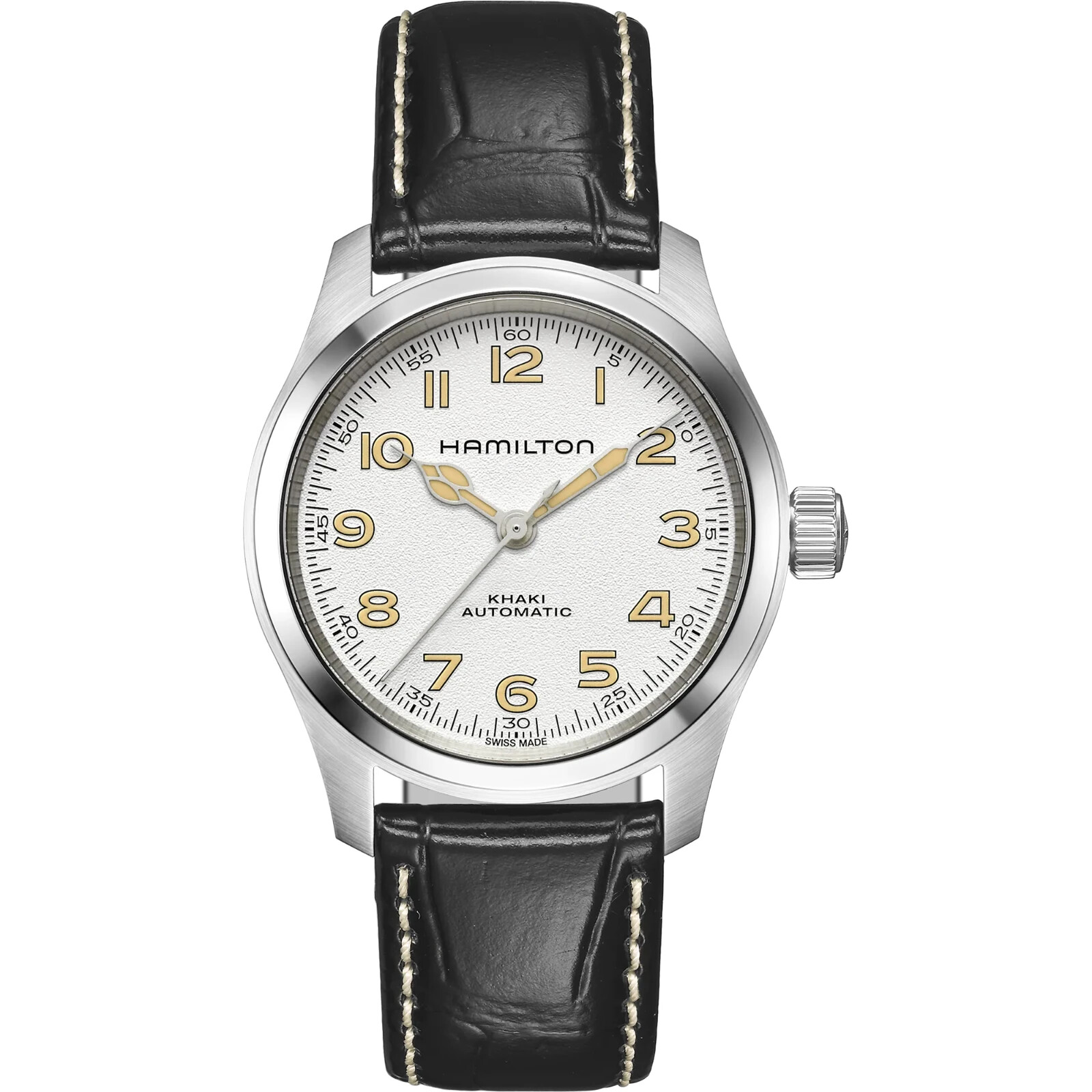 New Hamilton Khaki Field Murph 38mm Leather Strap Watch H70405710