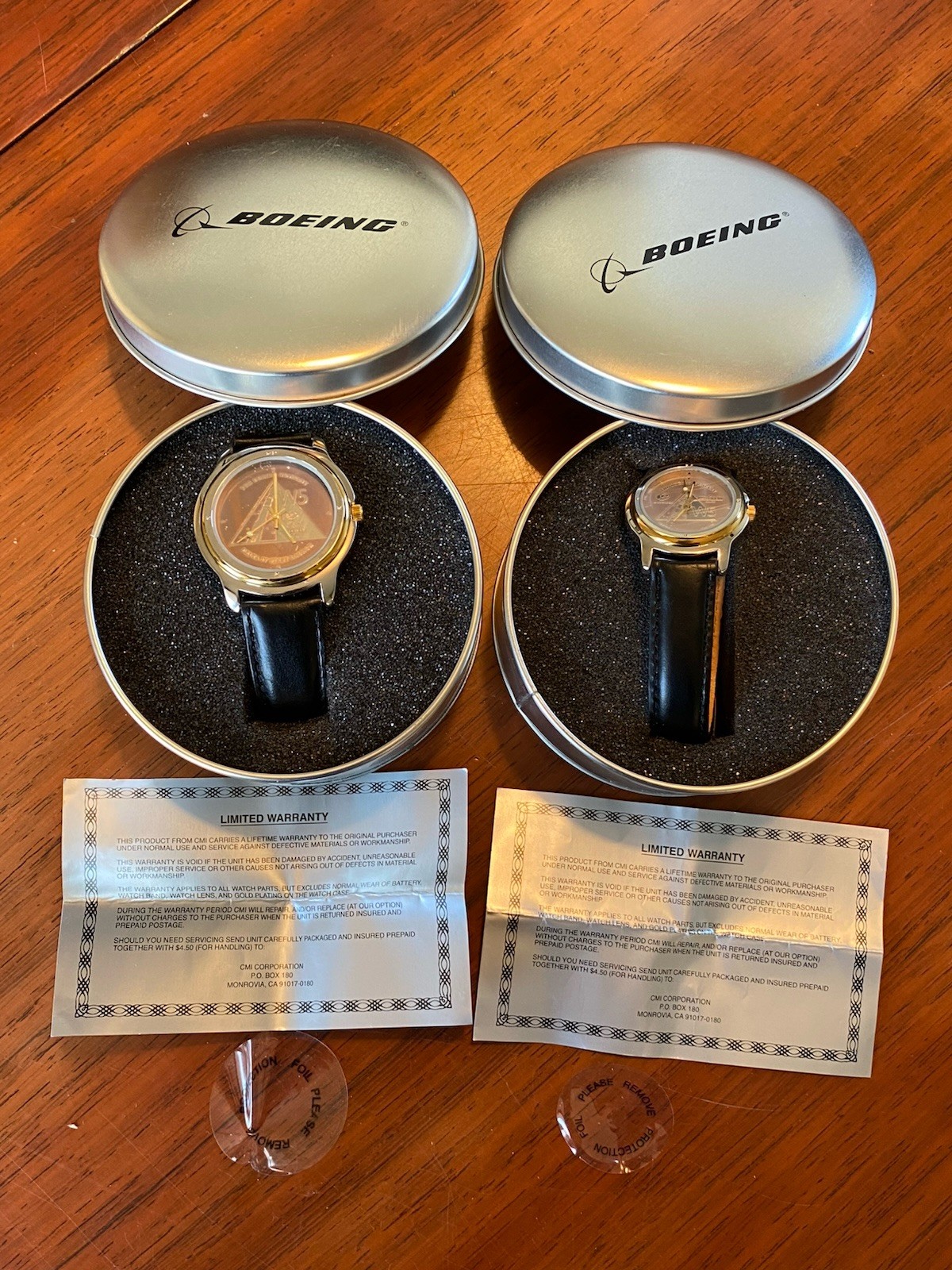 NOS Boeing Quartz Watches-Delta IV First Launch-🚀 Sweda His/Hers 2002 Untested