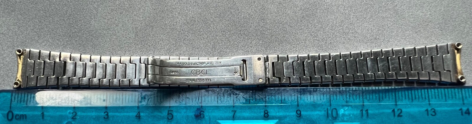 Factory Ebel 18k Classique Wave Gold Parts 1057901 Bezel Screws Band Case Crown
