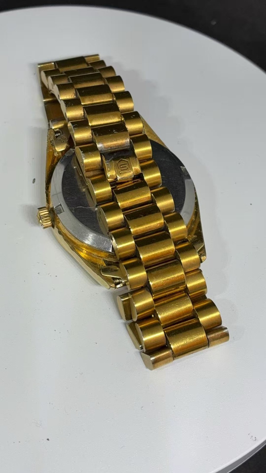 SANDOZ 35.5mm SWISS ETA 2834-2 25J AUTOMATIC President Men’s Watch (Lot2816)