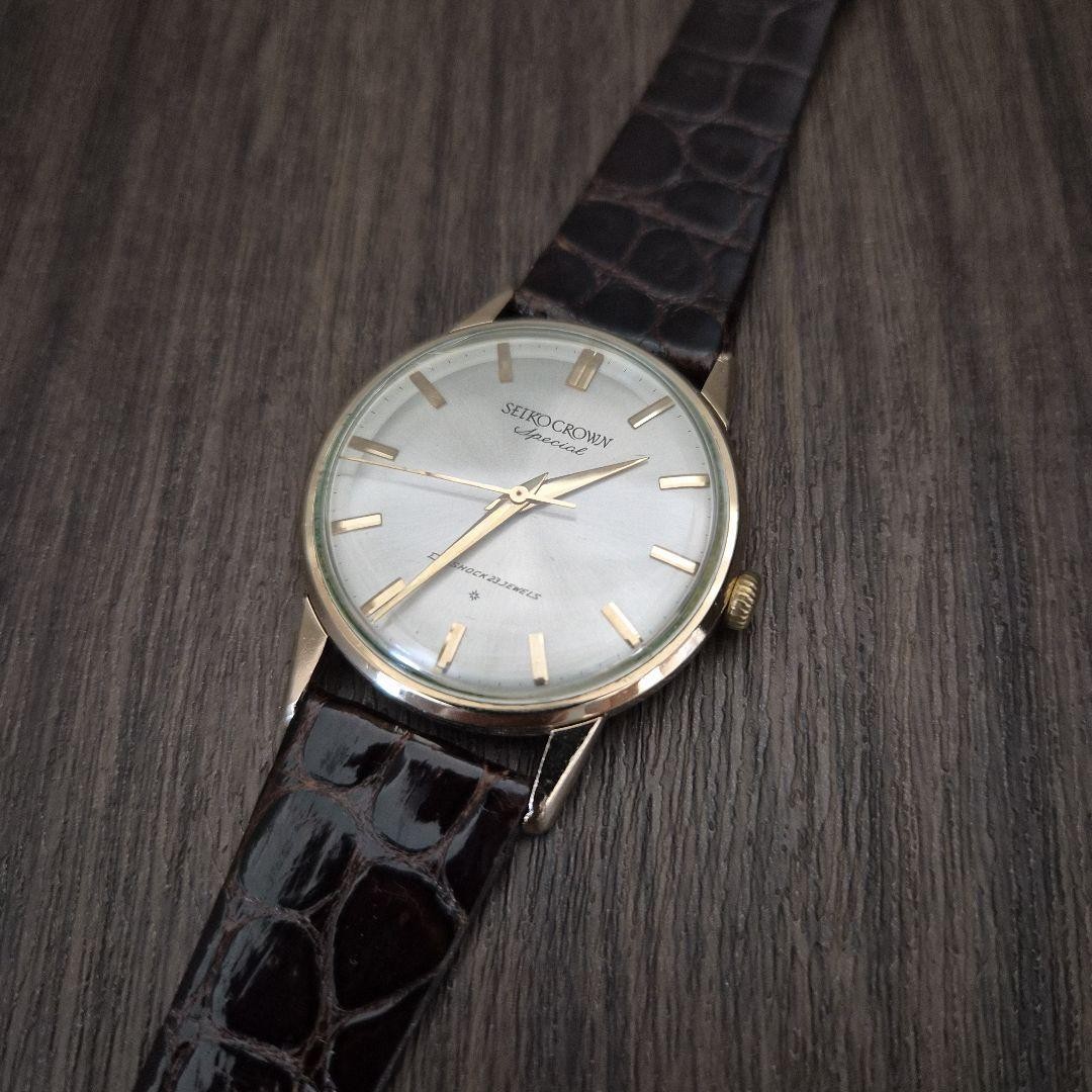 SEIKO Crown Special 23 jewels SD dial gold plated