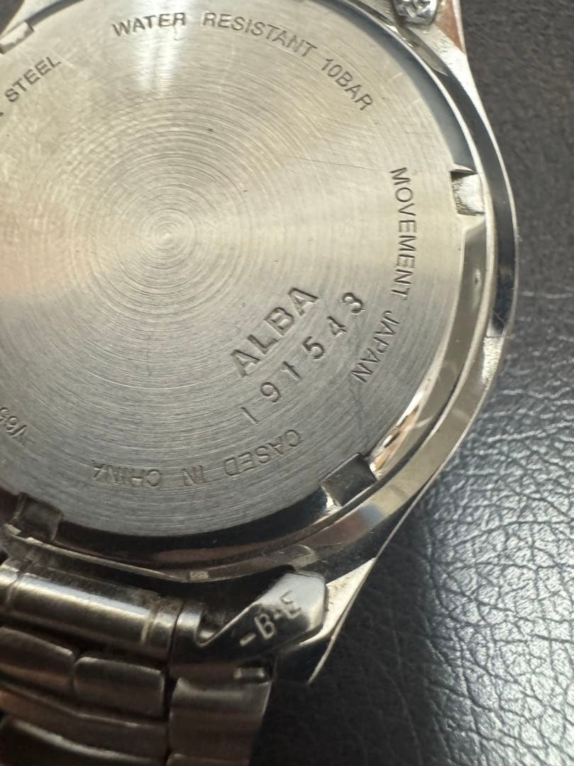 SEIKO ALBA Quartz Watch, Stainless Steel, Blue