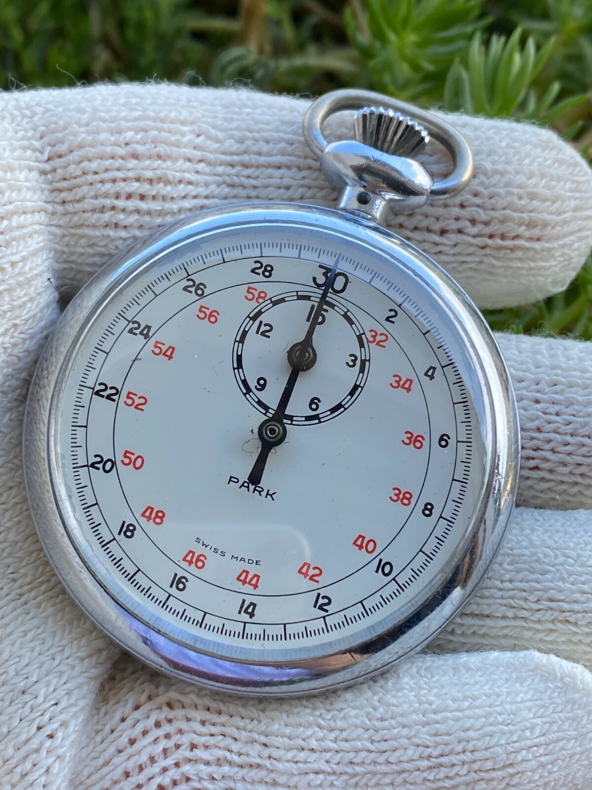 STOPWATCH PARK MANUAL 3-68 JB YEARS 1960 SWISS MADE IN EXCELLENT CONDITION