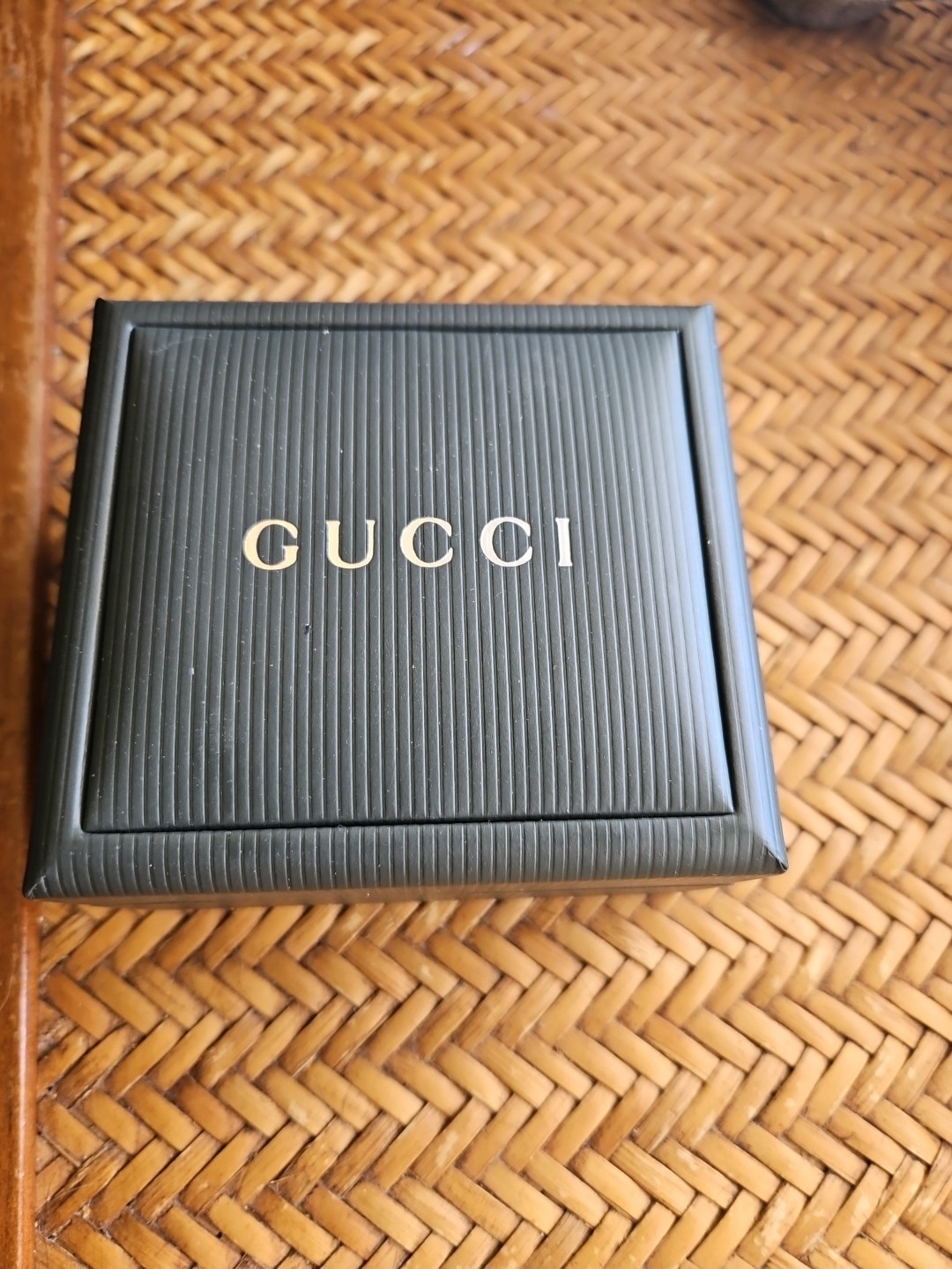 Very Rare 1980-1989 Women’s Gucci Watch ,18 K Gold Plated Black Dial