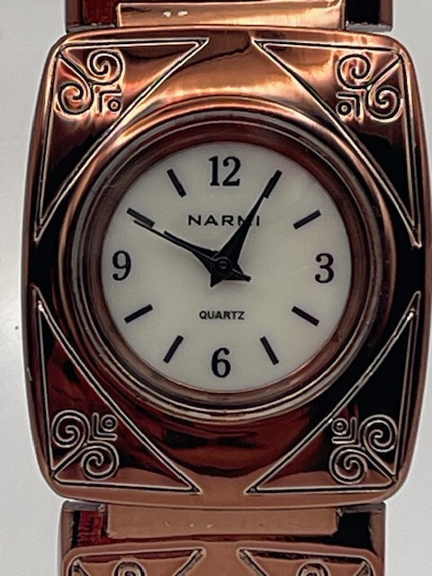 Vintage Watch, Narmi Rose Gold Gloss Finished, Works, New battery, No flaws, NOS