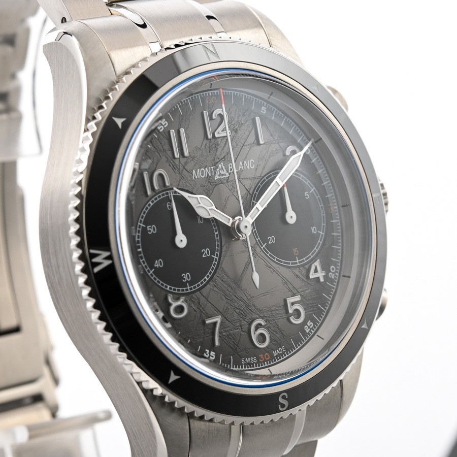 Montblanc 1858 Chronograph Zero Oxygen The 8000 Auto Gray Glacier – MB130983 –