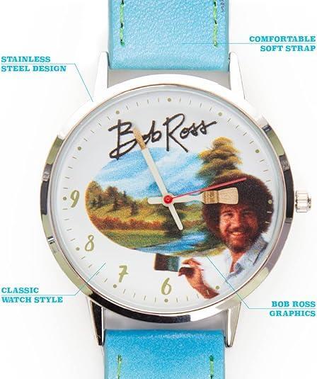 Bob Ross Collectors Analog Watch Licensed Retro Pop Culture Painter Mighty Mojo