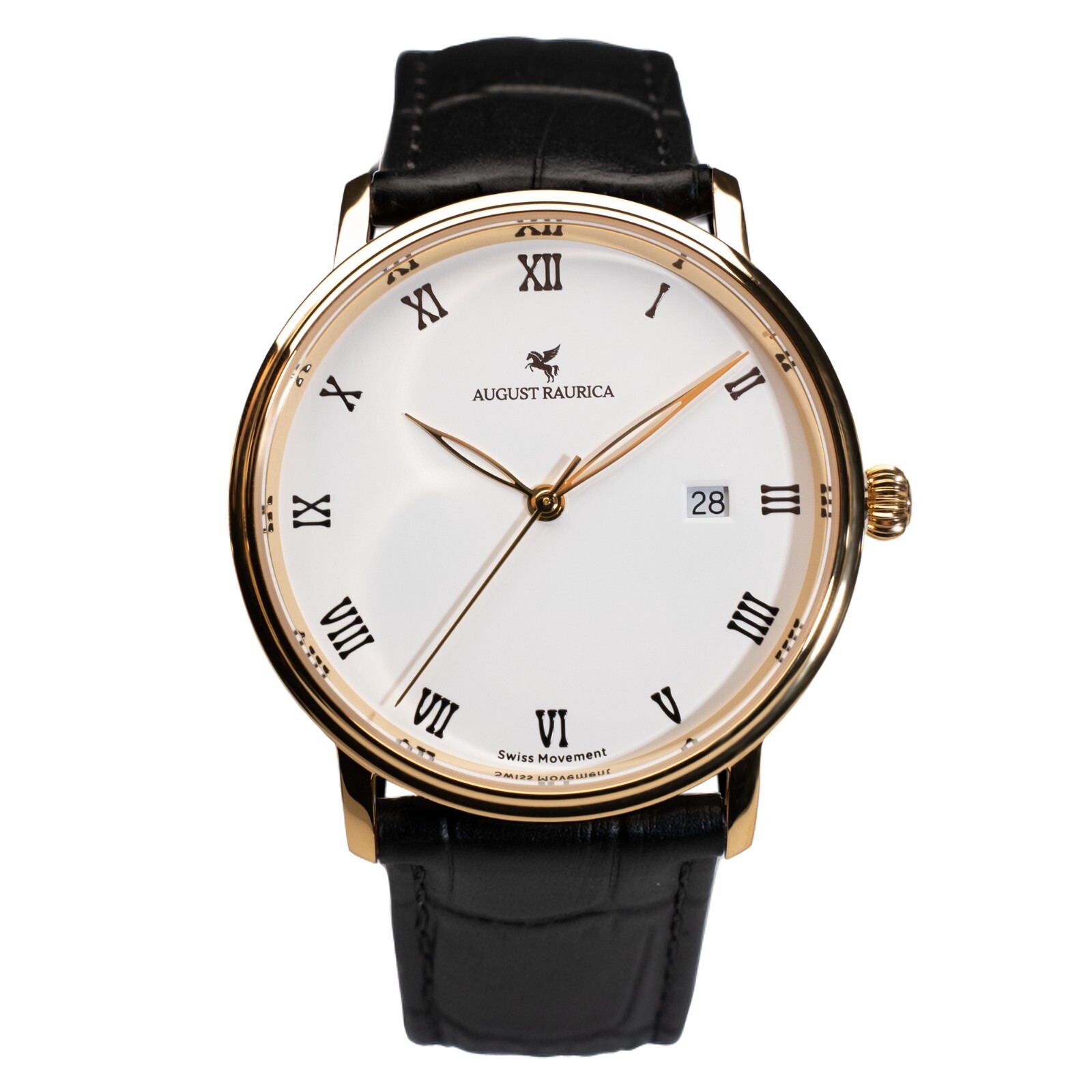 Minimalist Men’s Quartz Wristwatch with Genuine Leather Strap – Classic Style