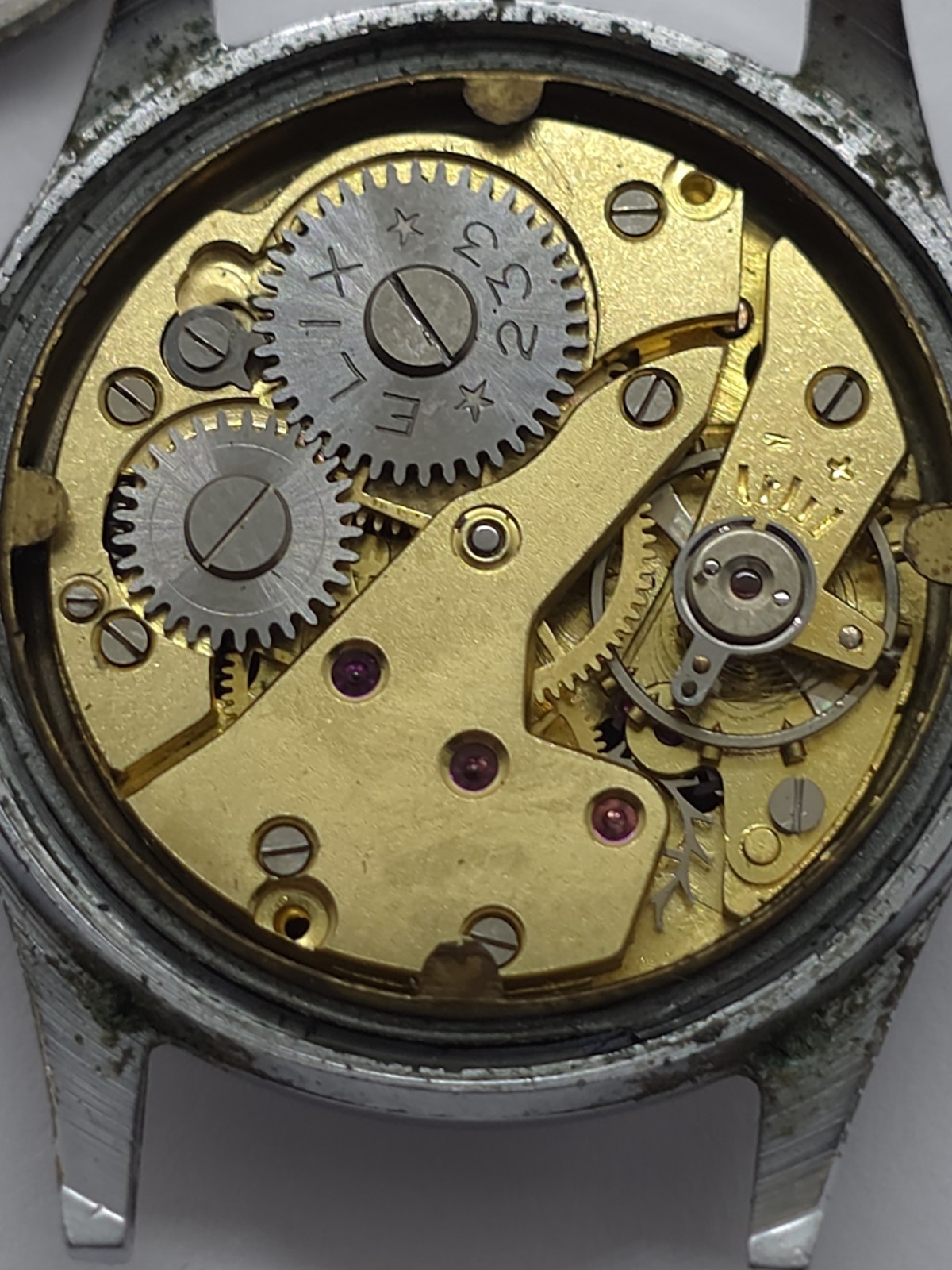 Vintage Beautiful Elix CUPILLARD Cal. “233 NEW” Watch 1950 Good Main Spring 🇫🇷