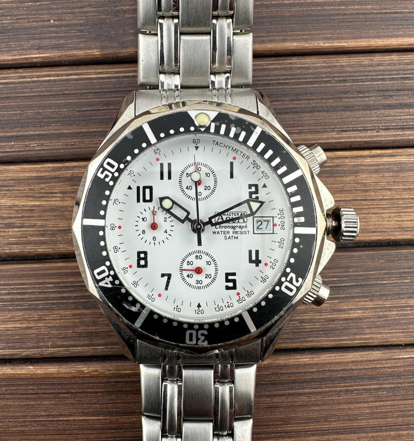 Men’s Master Water Chronograph 40Mm Quartz NOS Never Worn