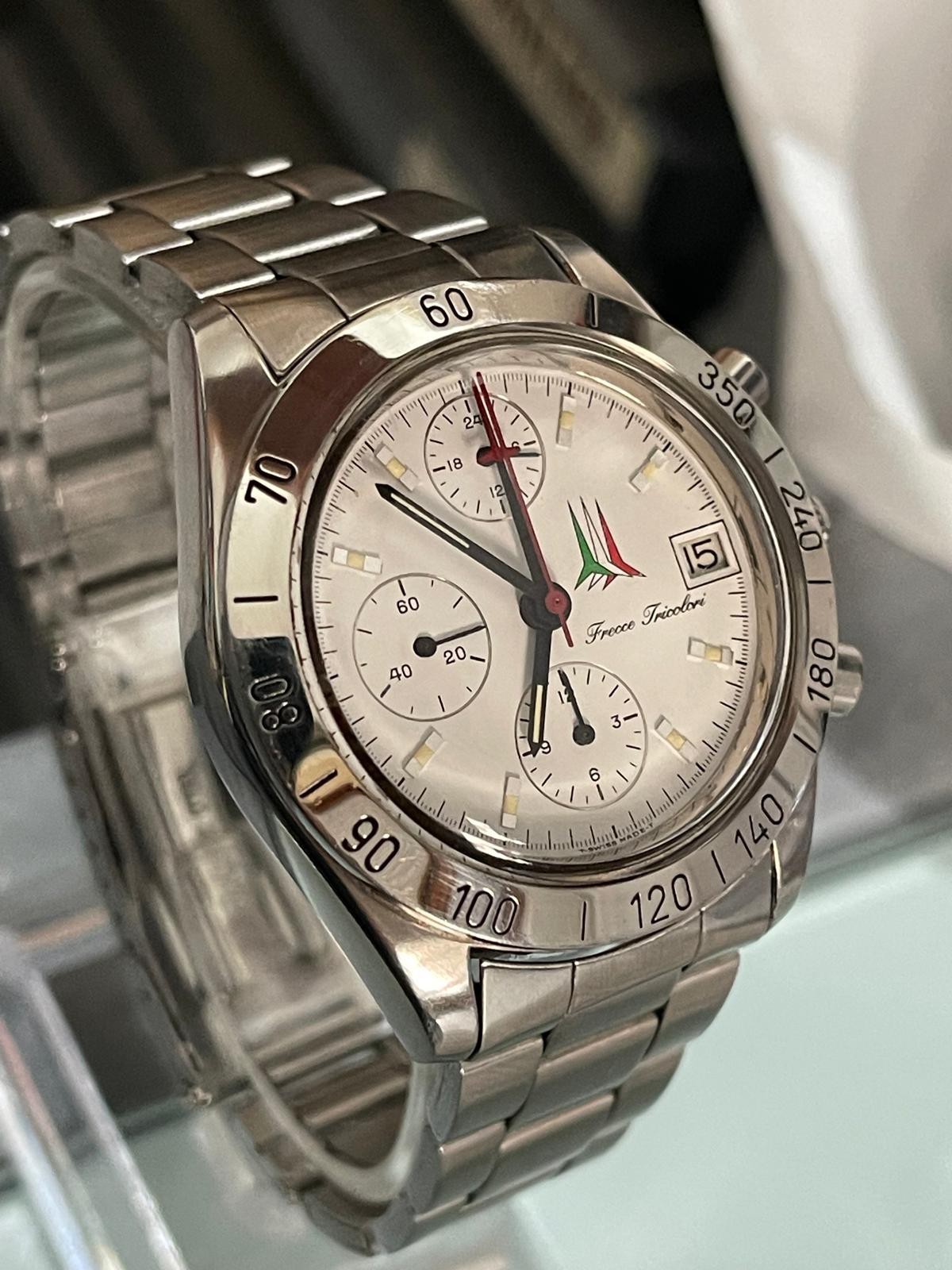 DPW Military Chronograph Automatic Lemania 5100 TRICOLOR ARROWS