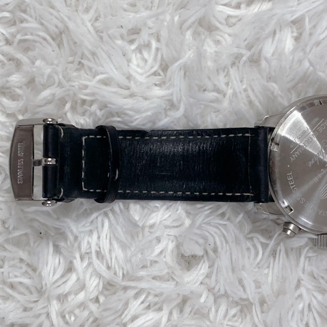 Zeppelin 7680-2 100 Years Men’s Quartz Chronograph Watch Black Dial 40mm