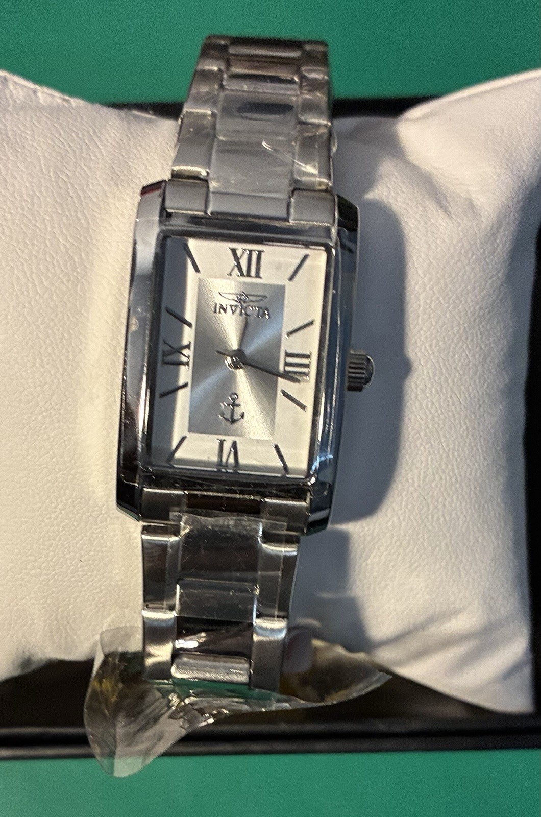 Invicta Ocean Voyage Women’s Quartz Watch 21mm Rectangle Silver Dial Bracelet