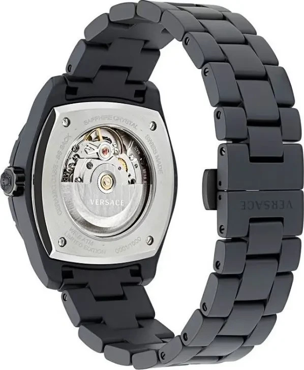 Versace Black Ceramic Automatic Dress Watch – Limited Edition