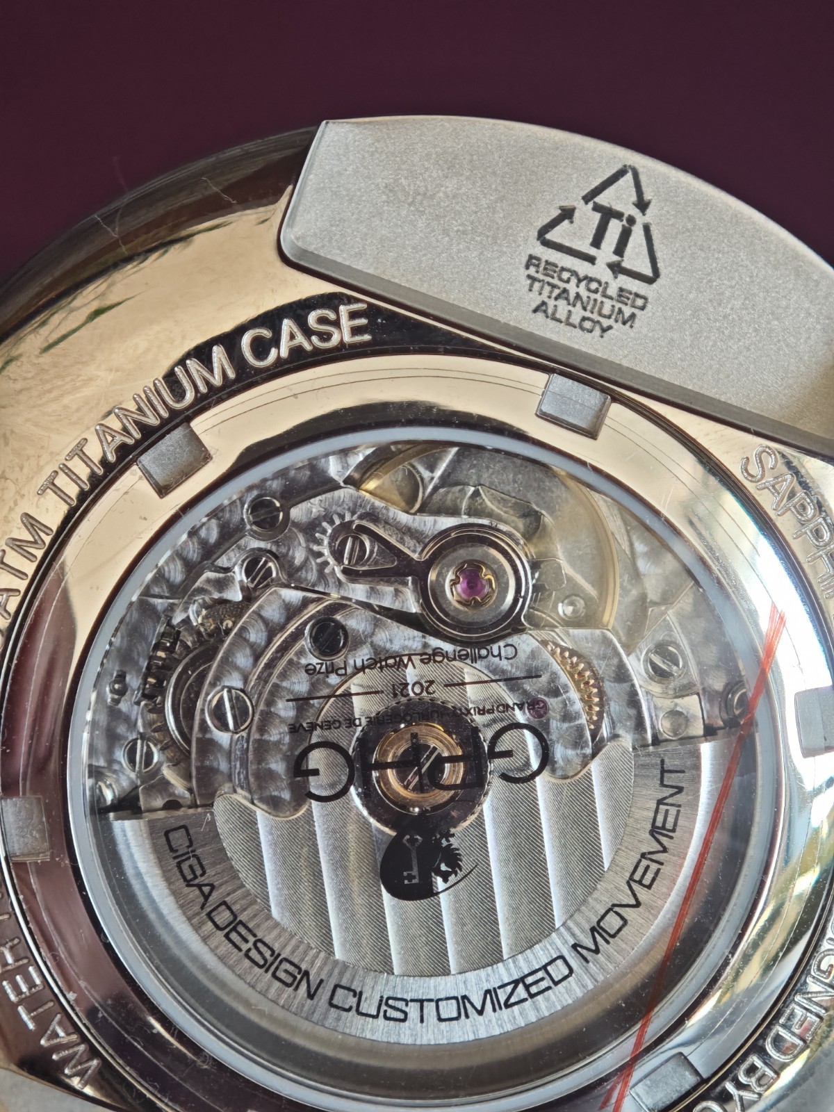 Ciga Design Watch Blue Planet (Earth Day Special) GPHG Titanium, EU Warehouse