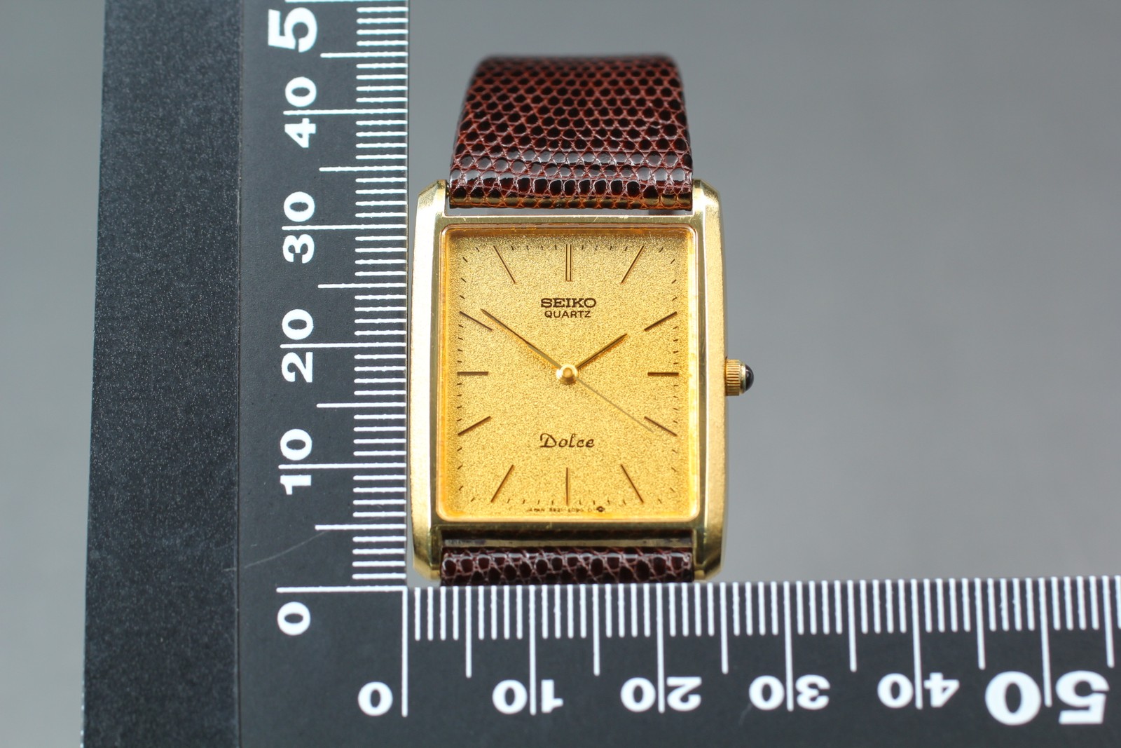 [Near MINT] Seiko Dolce 9521-5090 Gold Dial 26mm Quartz Men’s Watch From JAPAN