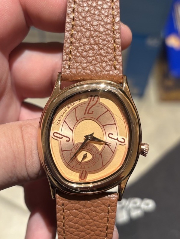 Hannah Martin 40mm Rose Gold Quartz Watch 7mm Thin Homage To Berneron Mirage