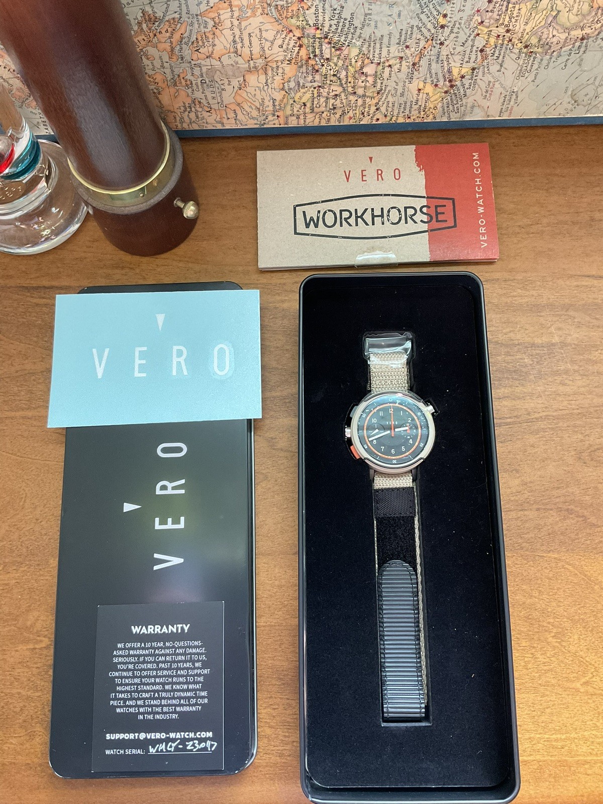 Vero Workhorse Canyon Chronograph Watch New Unworn Full Set