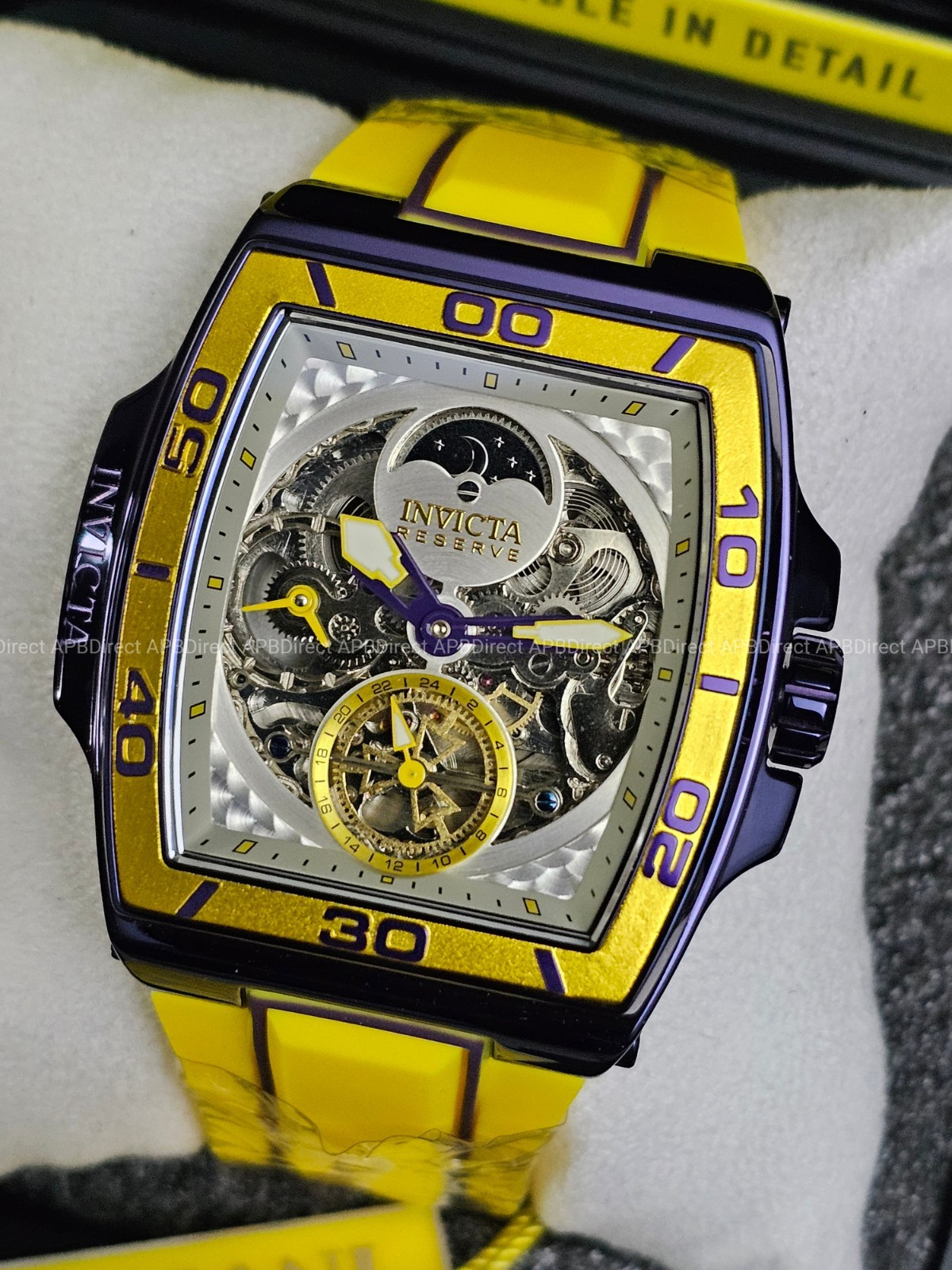 Invicta S1 Rally – DIABLO – Dual Time Automatic Dark Purple Reserve Mens Watch