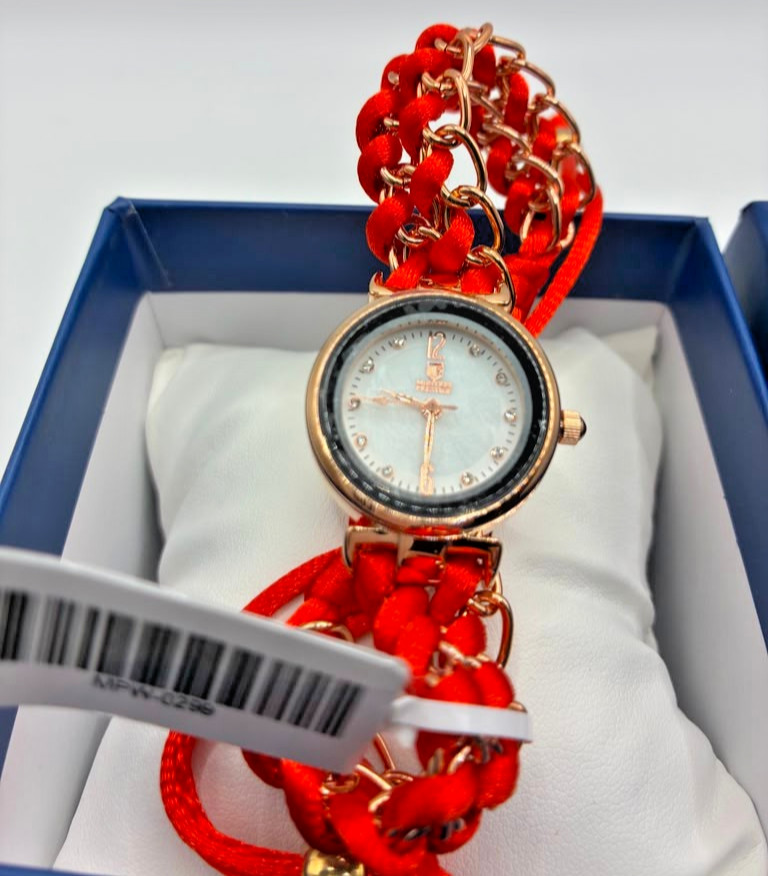 Montres Prestige Women’s Watch. 25mm. 30m. Quartz. Red.